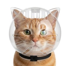 Cat Bubble Muzzle Breathable Hood, Kitten Astronaut Helmet For Grooming Shaving