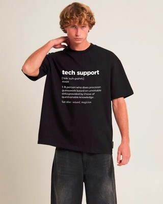 T-Shirt Tech Support lustig Definition, Geek IT Nerd Programmierer Geschenk Unisex Shirt