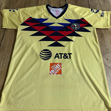 Club America Yellow Soccer Jersey Bud Light AT&T Caliente Mexico