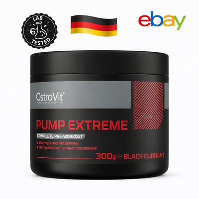 OstroVit Pump Extreme 300g Schwarze Johannisbeere Pre Workout 200mg Koffein EUDE