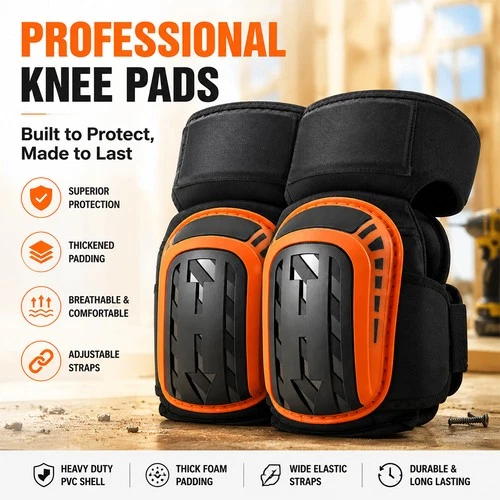 2Pcs Foam Gel Knee Pads with Anti-Slip Straps Professional Knee pads for Work US