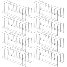 Tioncy 8 Pcs Pot Lid Organizer for Cabinet Slots Stainless Steel Rack Cutting