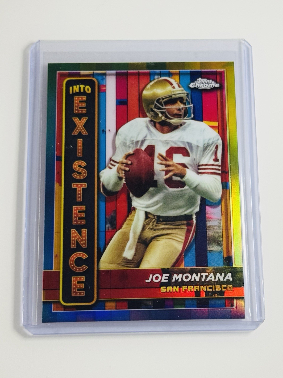 2024 Topps Chrome Into Existence Joe Montana #IE-9 HOF
