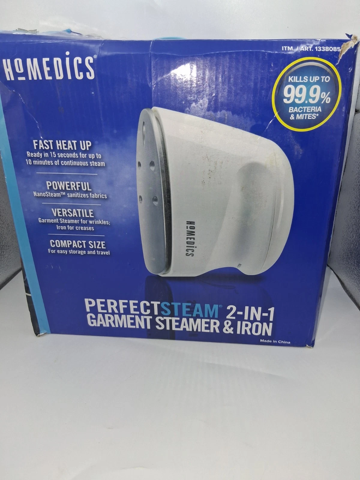 HoMedics Perfect Steam 2 In 1 Handheld Garment Steamer / Iron
Opens in a new window or tab
