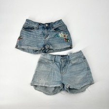 2 Pairs Girls Jean Shorts Denim Cutoffs Old Navy Shorts Lot of 2 Pairs Size 10