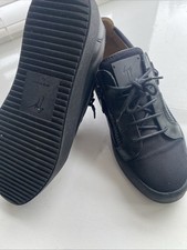 sneakers uomo Giuseppe Zanotti nere doppia zip uk 8 Made In Italy ottime condizioni