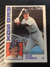 1984 Topps Traded - Jackie Gutierrez #46-T (RC) Boston Red Sox Rookie 