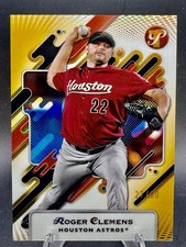 Roger Clemens 2025 Topps Pristine Baseball Gold Refractor 27/50 Astros