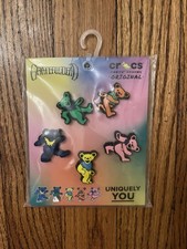Crocs Jibbitz Grateful Dead Bears 5-Pack Brand New 100 Authentic HTF-Sold Out