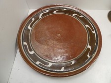 HUGE AUSTRALIAN POTTERY CHARGER PLATE RICK OAKLEY STUDIO ARTIST PLATTER
