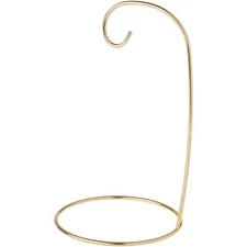 Gold-toned Ornament Stand 7" H x 4" W x 4" D
