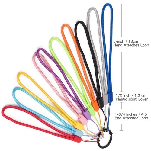 Cordon de lanière de poignet à main pour clés USB, coloré-paquet de 10 lanières - Photo 3/5