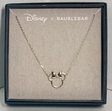 DISNEY BAUBLEBAR MINNIE MOUSE GOLD TONE NECKLACE NEW