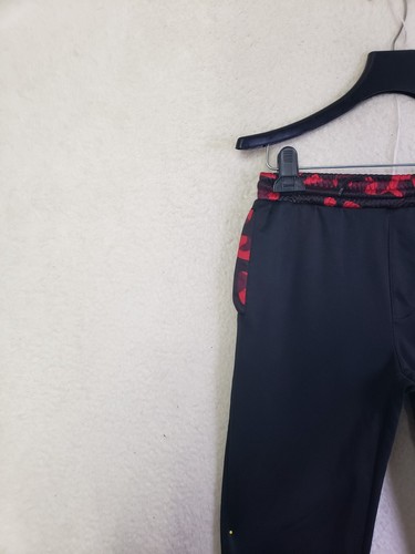 Jordan Boys Pants Large Black Logo 100%Polyester Drawstring Therma Fit Sweatpant - Picture 2 of 19