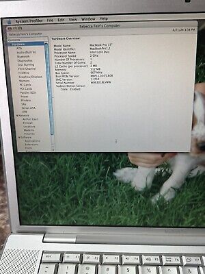 Apple MacBook Pro 15-inch February 2006 2.0GHz Intel Core Apple MacBook Pro 15-inch February 2006 2.0GHz Intel Core