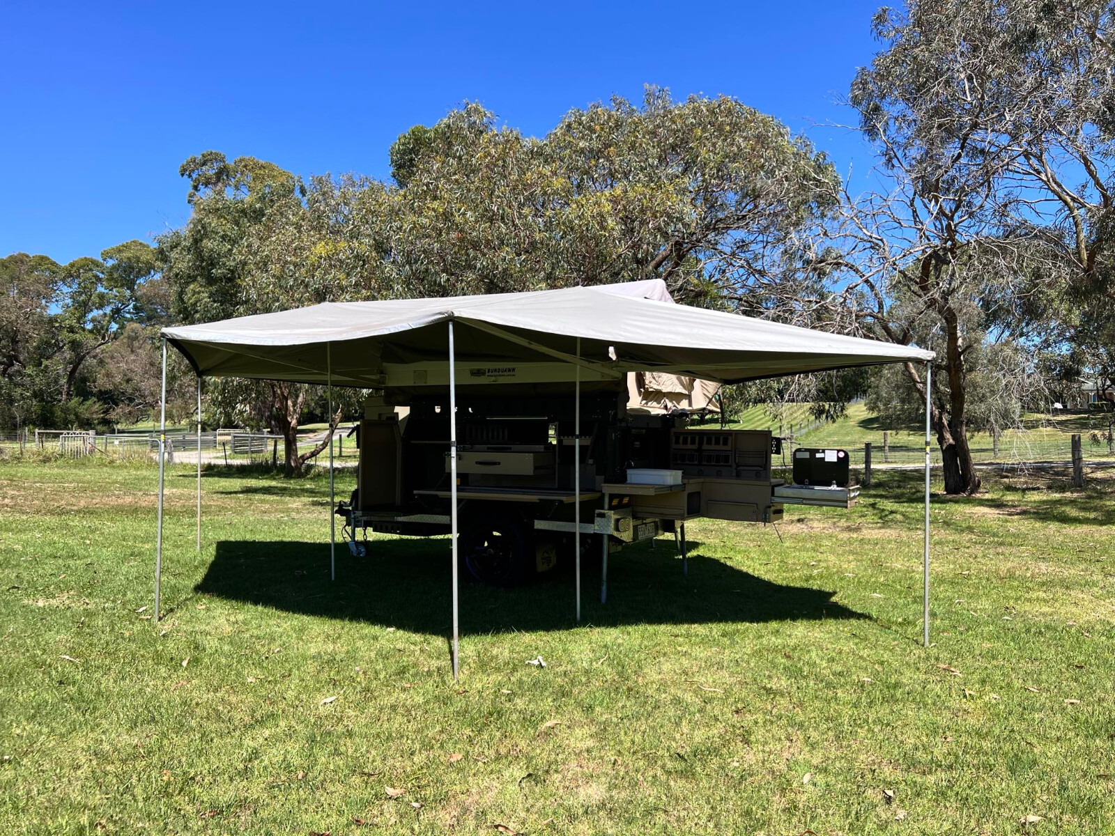 Conqueror UEV390 Offroad camper trailer, South African made, Vic rego