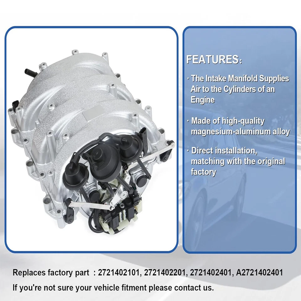 Впускной коллектор в сборе для Mercedes-Benz C280/E350/CLK350/GLK350/SLK350/ML350 - Изображение 4 из 4