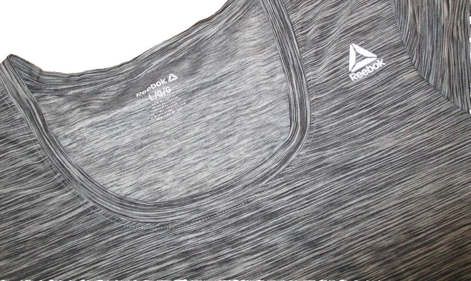 Reebok DriFit Gray Athletic Stretch Base Layer Fitted Tank Top Size L Women EUC - Image 2 of 3