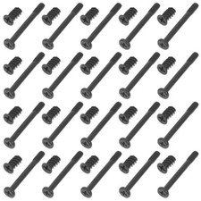 60pcs Case Fan Screw Flat Head Tapping Screw Set Supplies 30pcs 30pcs Black