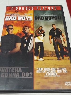 Bad Boys & Bad Boys 2 Double Feature (DVD,2-Disc Set) Rated R VERY GOOD