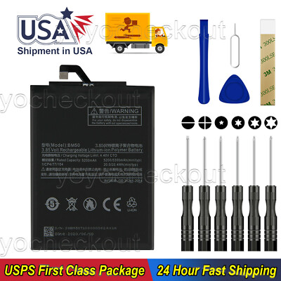 New BM50 Battery For Xiaomi Mi Max 2 MDE40 MDT40 Replacement Tool USA