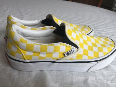 light yellow checkered vans