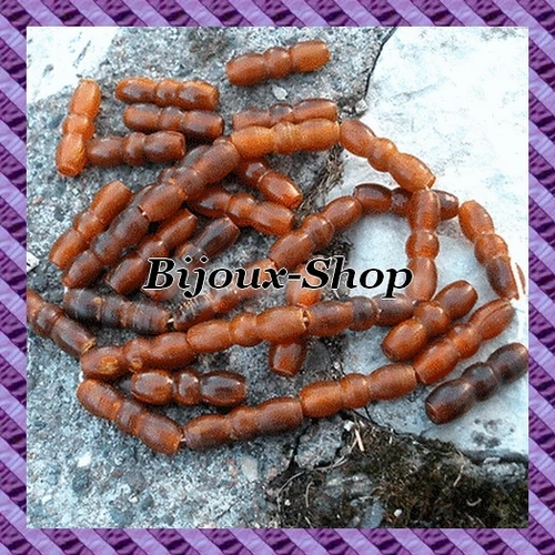 Lot Of 12 Horn Beads 24 Mm