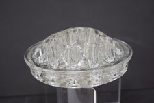 Vintage Clear Glass Domed Floral Flower Frog 19 Holes