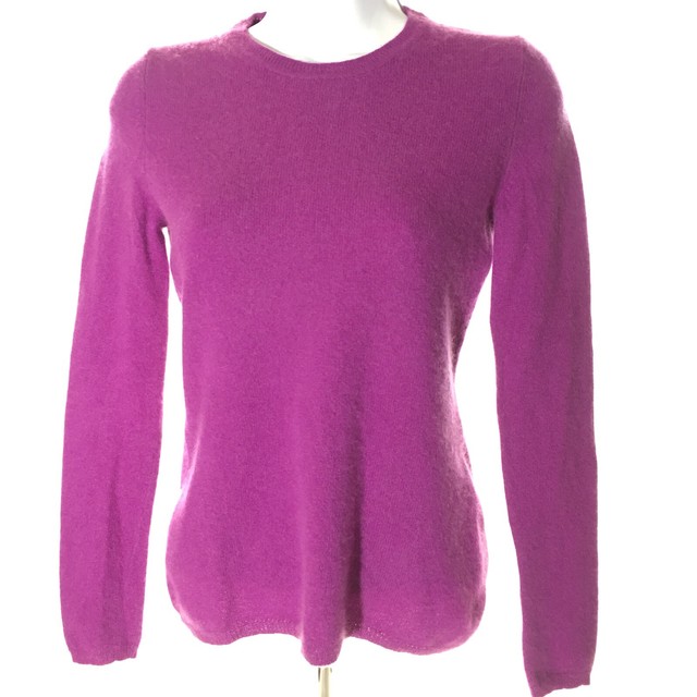 Lord and Taylor 100% Cashmere Womens Sweater Purple Sz S Petite | eBay