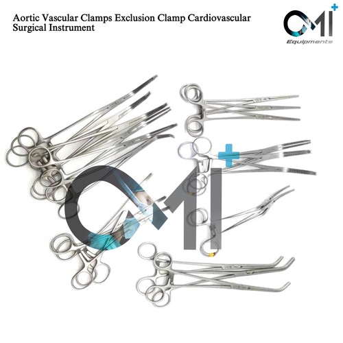 20 pcs Aortic Vascular Clamps Exclusion Clamp Cardiovascular Surgical Instrument - Picture 2 of 3