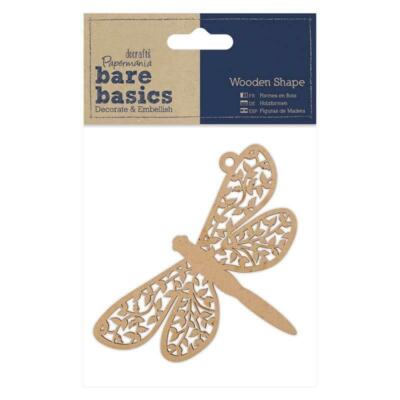 Papermania Bare Basics Libelle geformt Holz Wohndeko Scrapbooking Handwerk