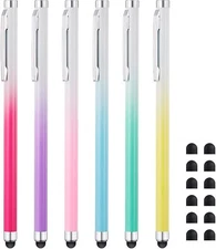 Stylus Pens for Touch Screens 6 Pack High Sensitivity and Precision Capacitiv...