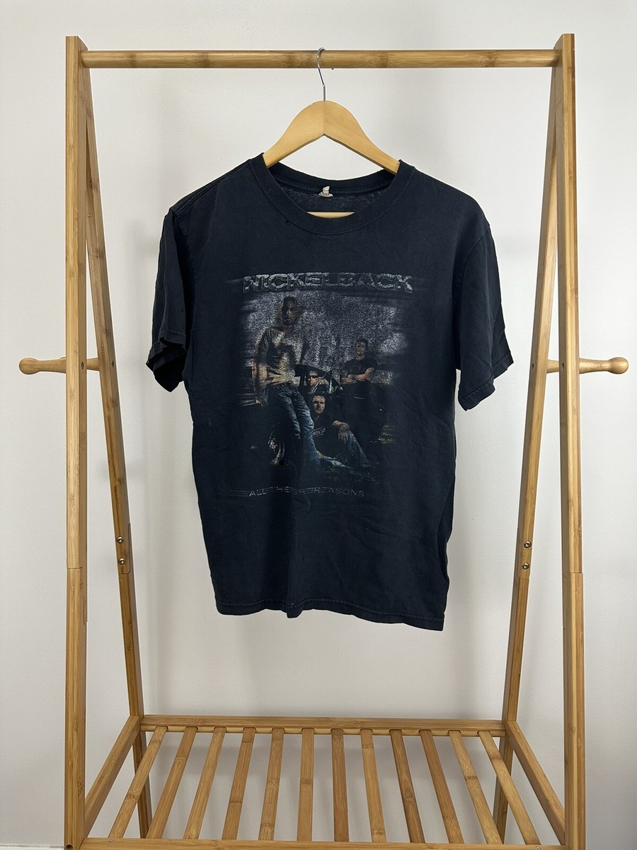 VTG Nickelback All The Right Reasons 2005 Tour Faded Band T-Shirt