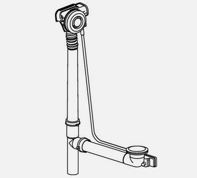Duravit 791224 Chrome Drain Assembly & Overflow