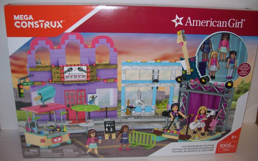 American Girl Mega Construx Outdoor Music Festival with Dolls