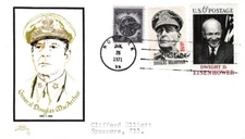 United States Scott 1424, 940, 1383 Typewritten Address.