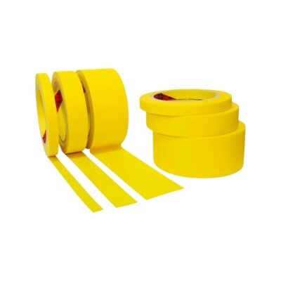 JMI Yellow Painters Tape for Car Paint - Assorted Size Automotive Masking Tape 