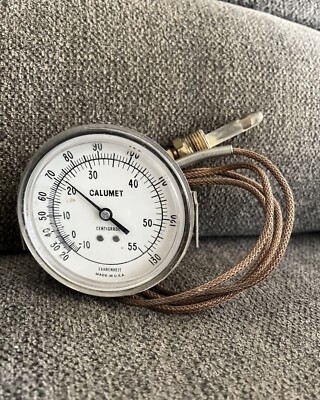 Vintage Calumet Centigrade Fahrenheit 20 - 130 Pressure Gauge 1/1 On eBay