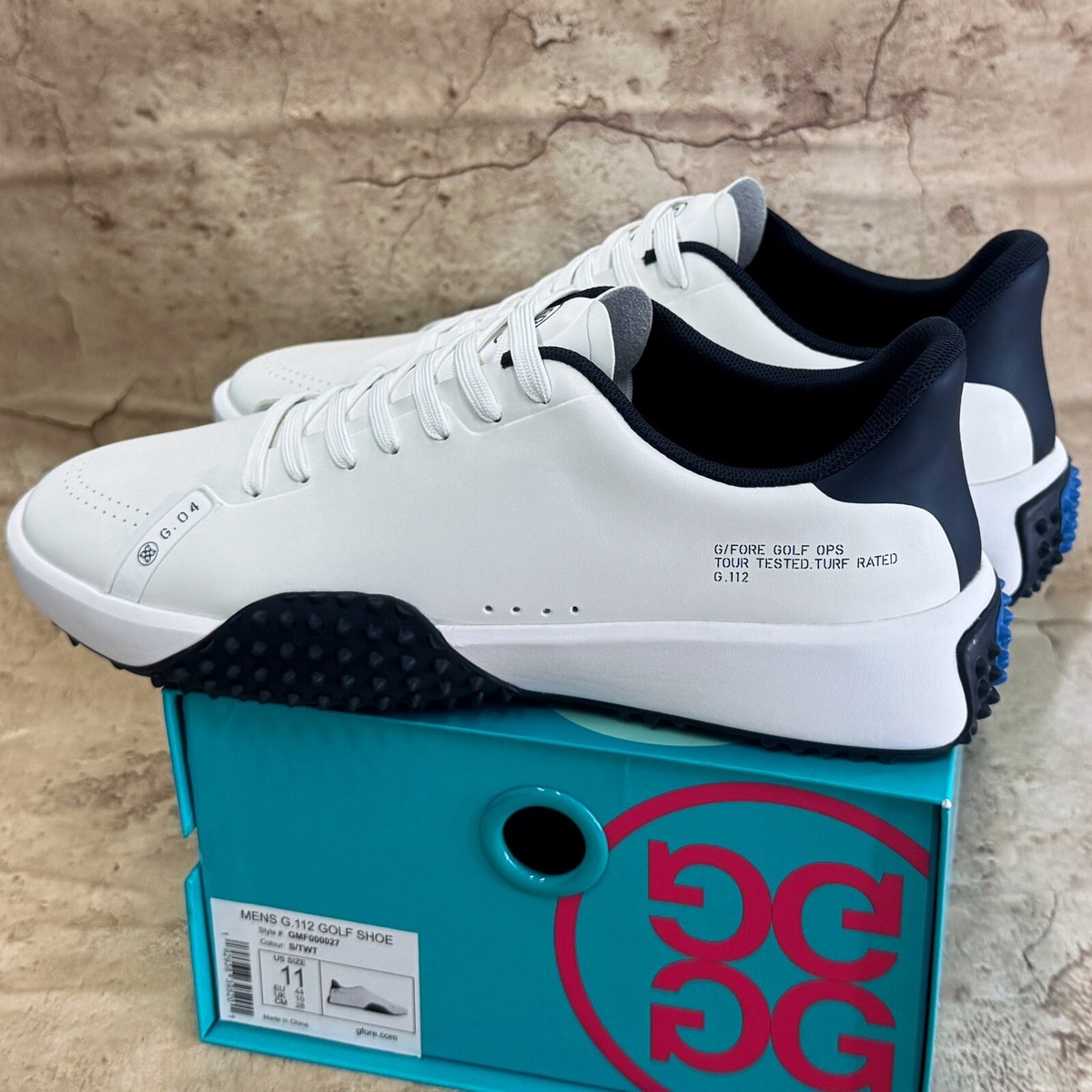 G/FOREメンズシューズG.112　ホワイト×ネイビー　27㎝ MEN'S G.112 GOLF SHOE | MEN'S GOLF SHOES | G/FORE