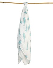 Lot Of 100 Pcs Organic Bamboo Muslin Baby Swaddle Blanket Blue Shooting Stars