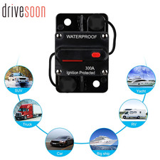 New 300AMP DC 12V Circuit Breaker Car Auto Marine Stereo Audio Fuse 300A Reset