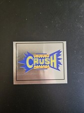 1993 WWF Crush Logo Merlin WWE Wrestling Superstars Sticker Foil Card