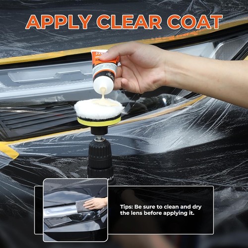 3M Quick and Easy Headlight Restoration Kit, Removes Light Yellowing in 15-Minut - Picture 7 of 7