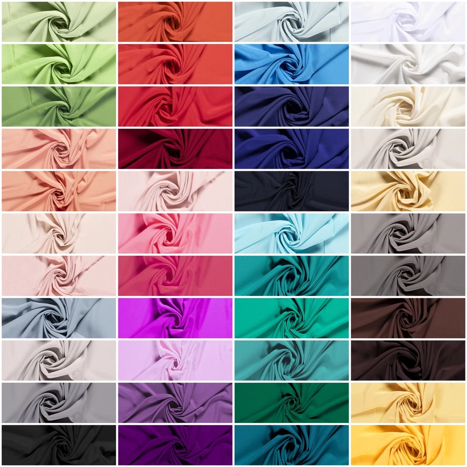 Crepe Georgette festliche Stoffe Bekleidungsstoffe Krepp Dekostoffe Meterware