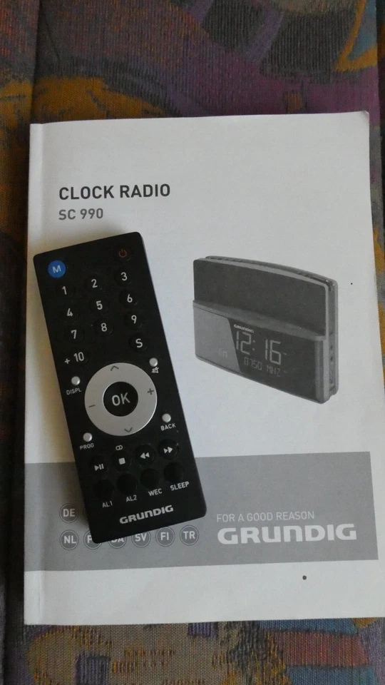 Grundig Clock Radio SC 990 Fernbedienung und Anleitung
