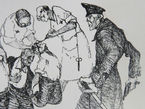 WWI Political Cartoons British Foxhole Humor/Belgium German Brutality 1923 Print - Picture 5 of 6