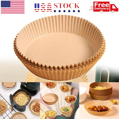#ad 100 PCS Air Fryer Liners Disposable Paper Liner for Baking Roasting Microwave $8.23