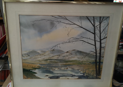 Gerahmtes David McAlpine Aquarell