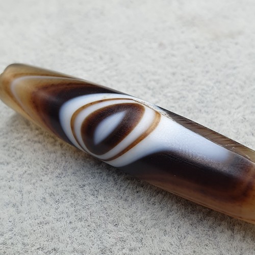 Vintage Natural Beautiful Eye Pattern Middle Eastern Agate Bead Amulet 48.5mm. - Picture 2 of 19