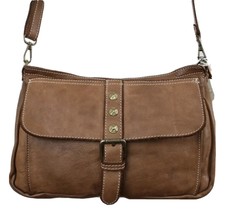 Costanza Rota Made In Italy Distressed Leather Crossbody Bag